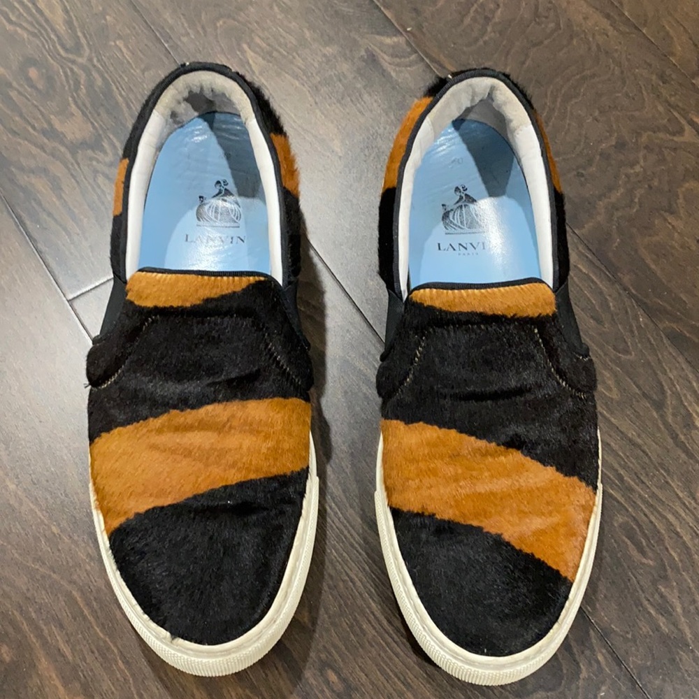 Lanvin pony skate shoes